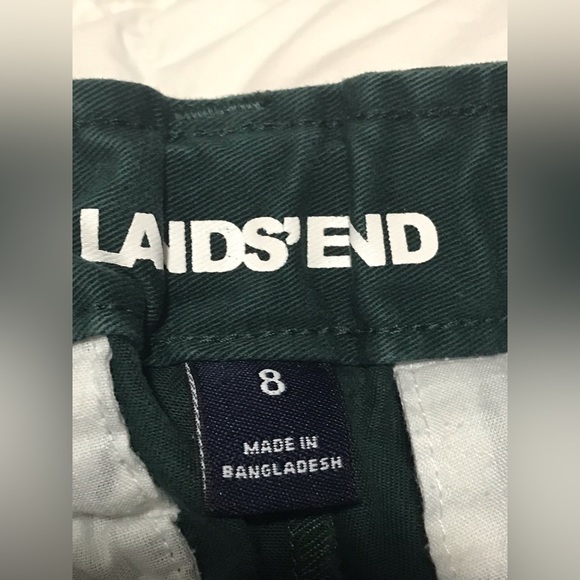 Lands' End School Uniform Boys adjustable Elastic Waist Green Size 8 - Picture 5 of 8